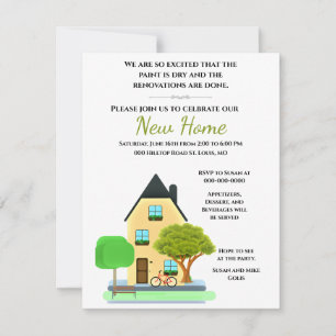 New Home Open House / Housewarming Party  Invitation