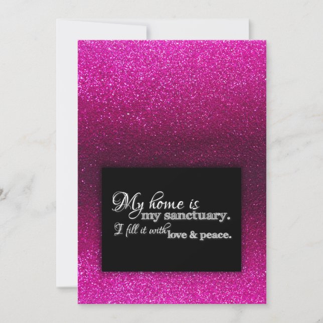 New Home Owner We've Moved Housewarming Glitter Invitation (Front)