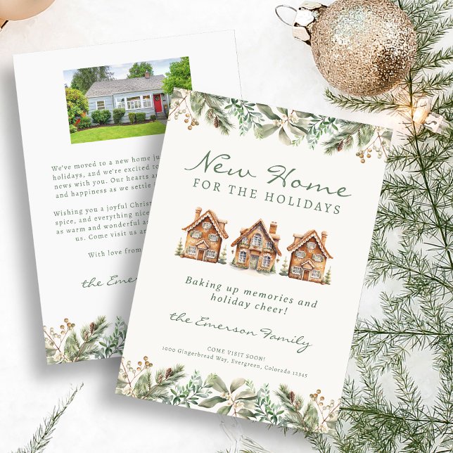 New Home Photo Holiday Card (New Home Photo Holiday Card
)