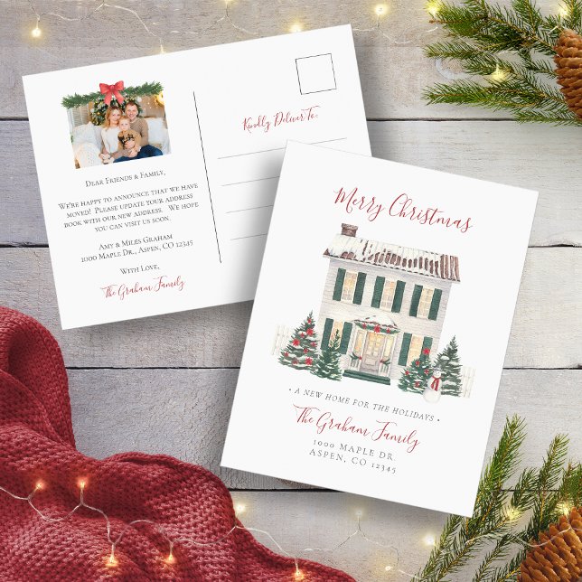 New Home Photo Holiday Postcard (New Home Photo Holiday Postcard
)