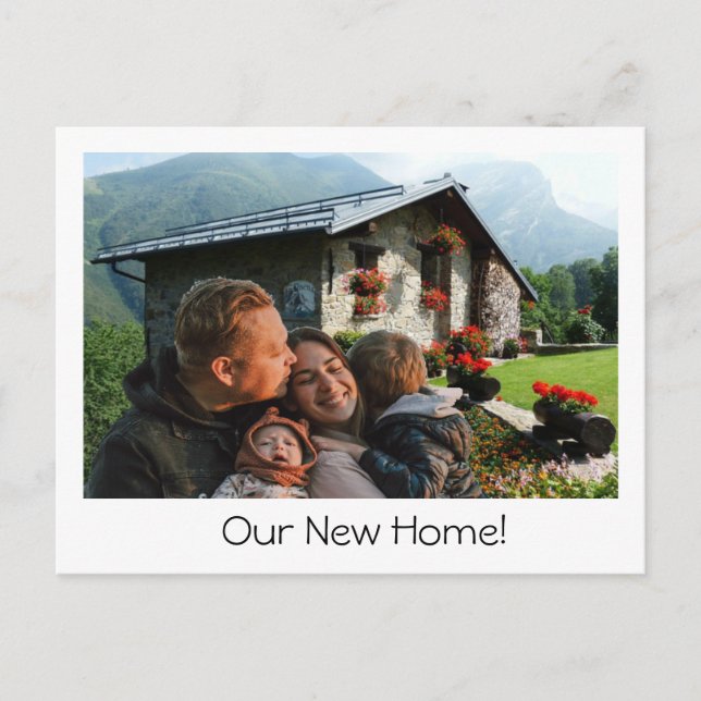 New Home Photo We've Moved Announcement Postcard (Front)