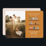 New Home  Shelves Rust Moving Announcement Photo<br><div class="desc">Announce your move with our chic photo card with a modern touch. Different modern colour combinations to choose from. Personalise with your information and favourite picture.</div>