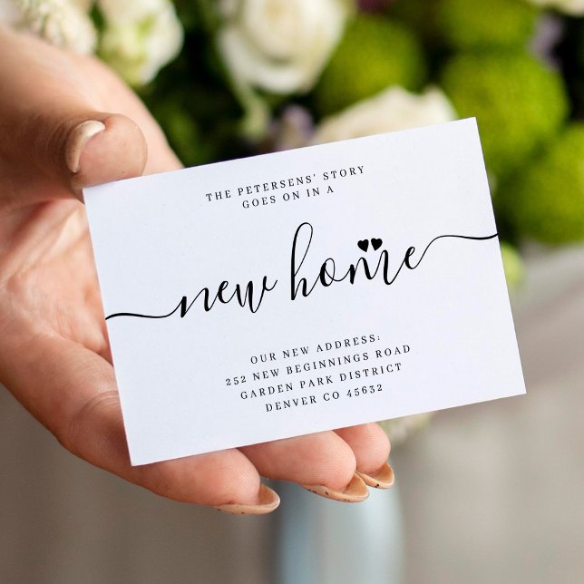 New home simple script modern moving announcement (Creator Uploaded)