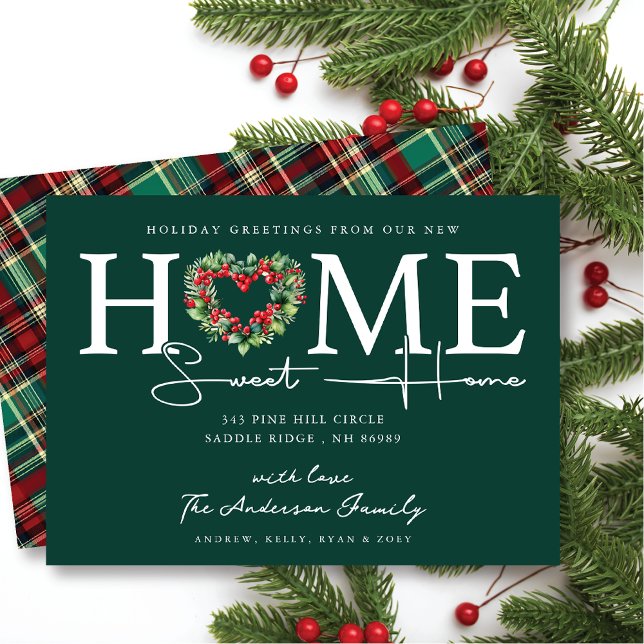 New Home Sweet Home Holiday Moving Announcement (Creator Uploaded)