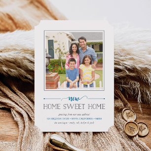 New Home Sweet Home   Photo Moving Announcement