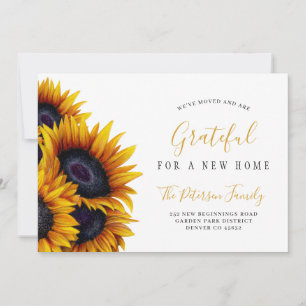 New home Thanksgiving change of address moving Announcement