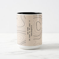 New Home Topography Coordinates House Warming Gift