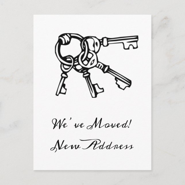 New Home  We’ve Moved Announcement Postcard (Front)