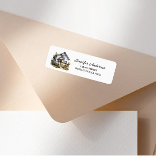 New Home White House Realtor Address Return Address Label