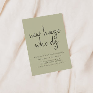 New Home Who Dis Housewarming Party Invitation