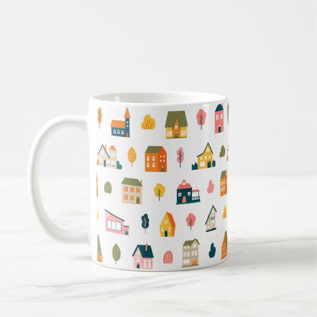 New Homeowner Cute Houses  Coffee Mug (Left)