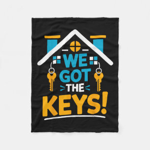 New Homeowner Housewarming Party Matching We Got T Fleece Blanket