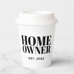 New Homeowner Paper Cups