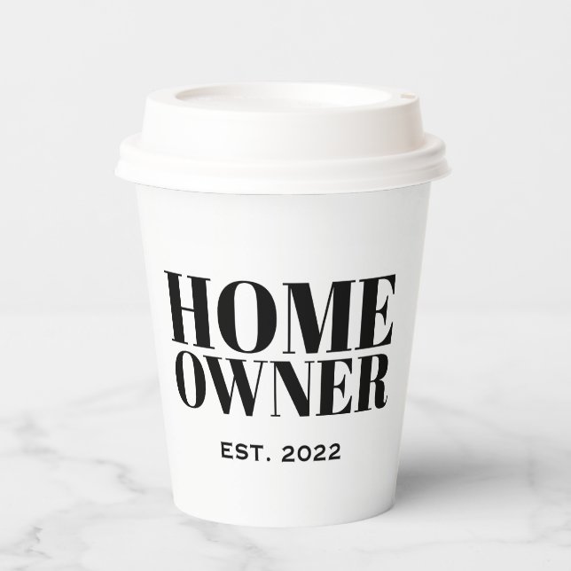 New Homeowner  Paper Cups (Front)