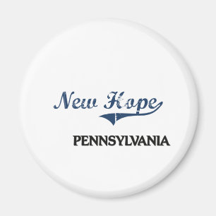 New Hope Pennsylvania City Classic Magnet