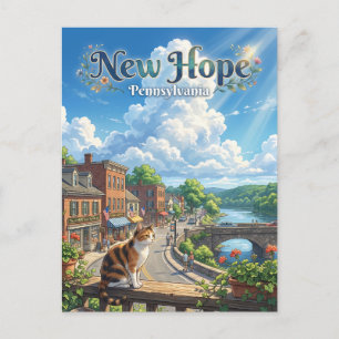 New Hope USA Postcard