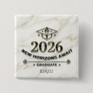 New Horizons Await / New Horizons 15 Cm Square Badge