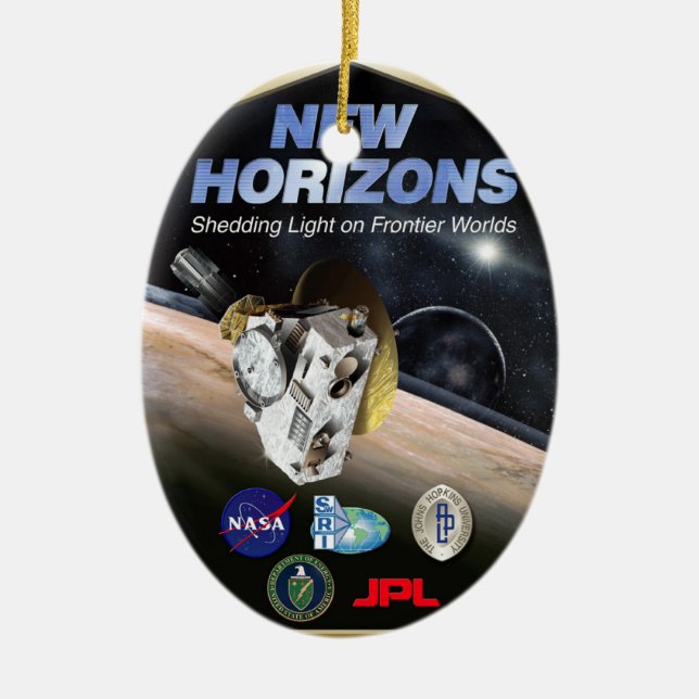 New Horizons Mission To Pluto! Ceramic Ornament (Front)