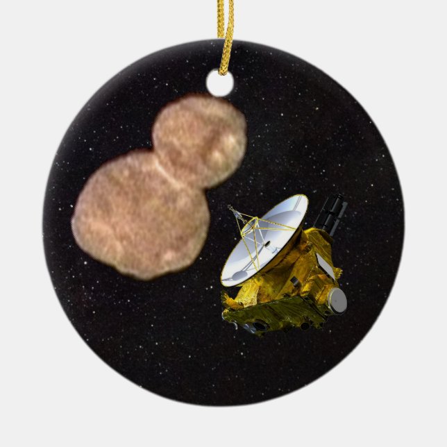New Horizons Mission To Ultima Thule Ceramic Ornament (Front)