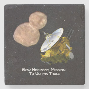 New Horizons Mission To Ultima Thule Stone Coaster