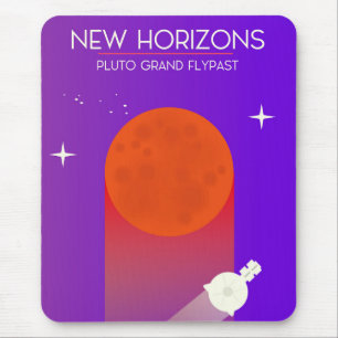New Horizons Pluto Grand Flypast space art. Mouse Pad