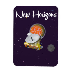 New Horizons Space craft at Pluto Post Card Magnet