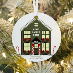 New House Metal Tree Decoration