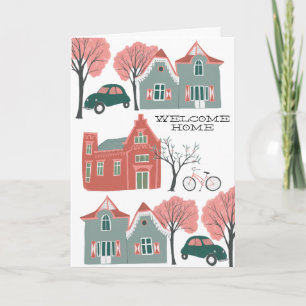NEW HOUSE Welcome Home Neighbourhood Town Village Card
