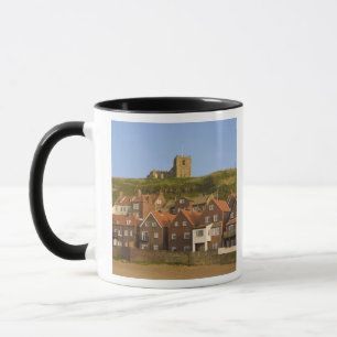 New housing and St Margarets church, Whitby, Mug