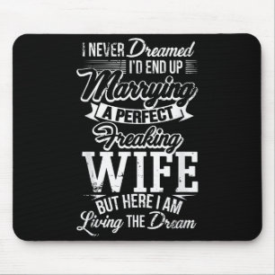 New Husband Wedding Anniversary Couple Hubby Gift Mouse Pad