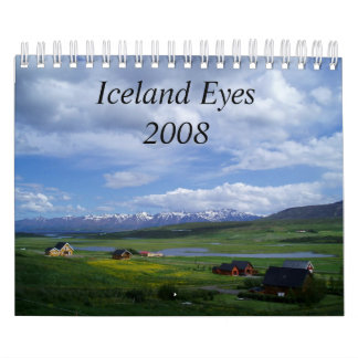 *New* Iceland Eyes 2008, With Text Calendar