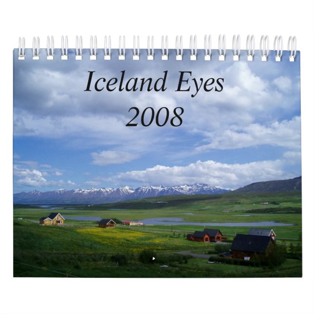 *New* Iceland Eyes 2008, With Text Calendar (Cover)