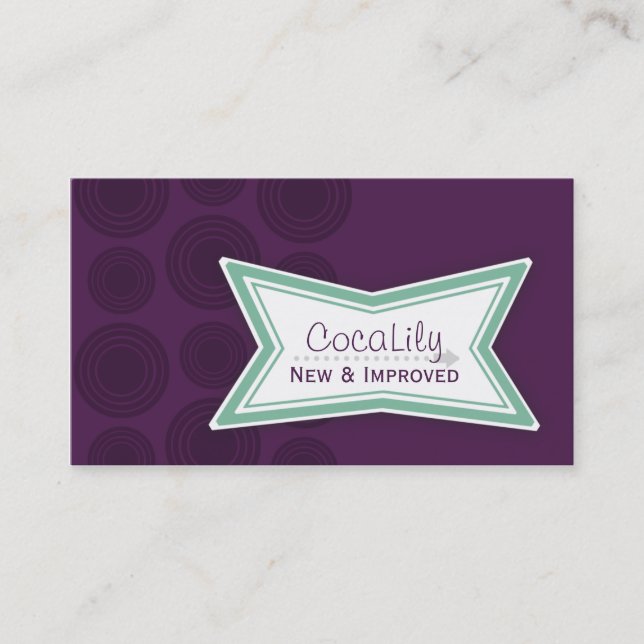 New & Improved CocaLily Business Cards (Front)