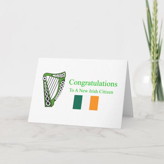 New Irish Citizen  Card (Front)