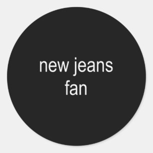 New Jeans Newjeans Fan Minimalist Cute Tee Premium Classic Round Sticker