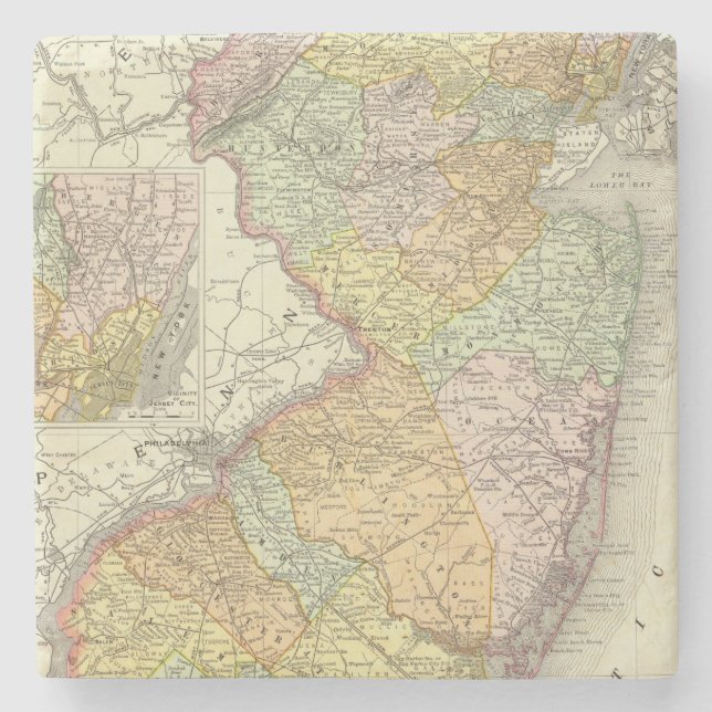 New Jersey 10 Stone Coaster (Front)