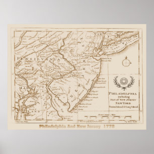 New Jersey 1778, Replica Poster