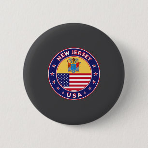 New Jersey _2 6 Cm Round Badge
