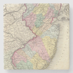 New Jersey 2 Stone Coaster