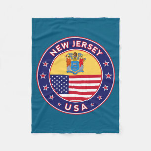 New Jersey _4 Fleece Blanket