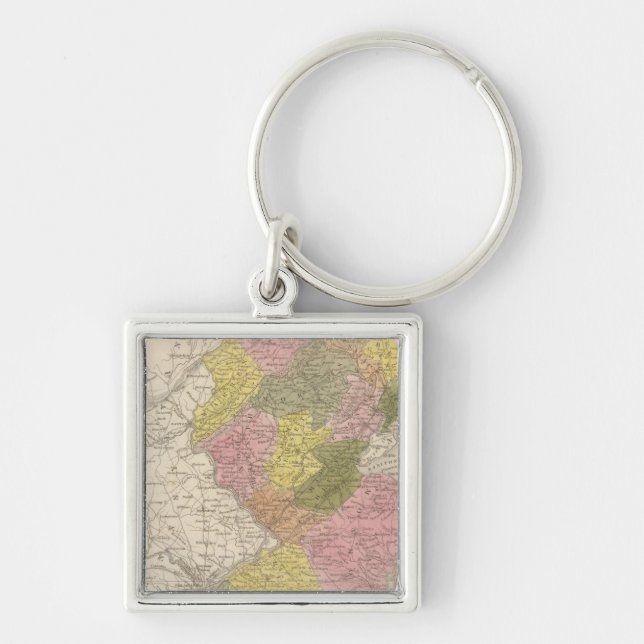 New Jersey 4 Key Ring (Front)