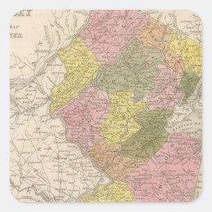 New Jersey 4 Square Sticker