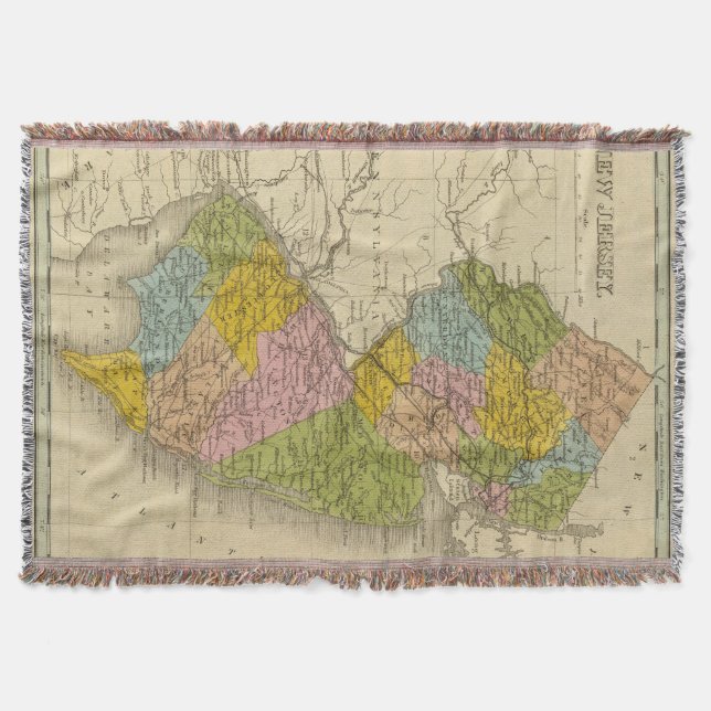 New Jersey 5 2 Throw Blanket (Front)