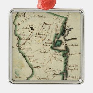 New Jersey 5 Metal Tree Decoration