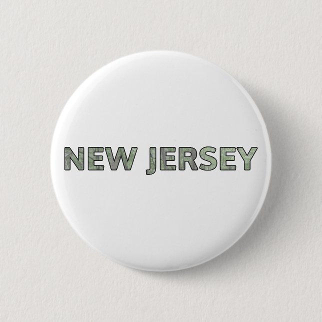 New Jersey 6 Cm Round Badge (Front)