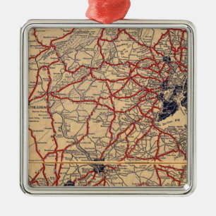 New Jersey 6 Metal Tree Decoration