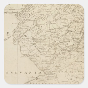 New Jersey 8 Square Sticker