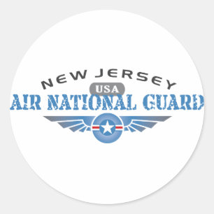 New Jersey Air National Guard Classic Round Sticker