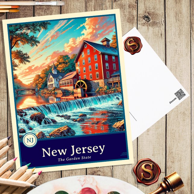 New Jersey | Anime Style Cel Shaded Postcard (Creator Uploaded)