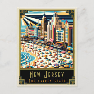New Jersey Art Deco Postcard